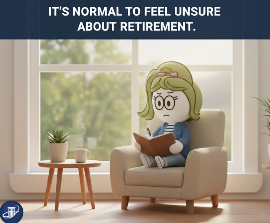 Pinterest pin: Retirement preparation tips for women who want clarity without the heaviness of worst-case thinking