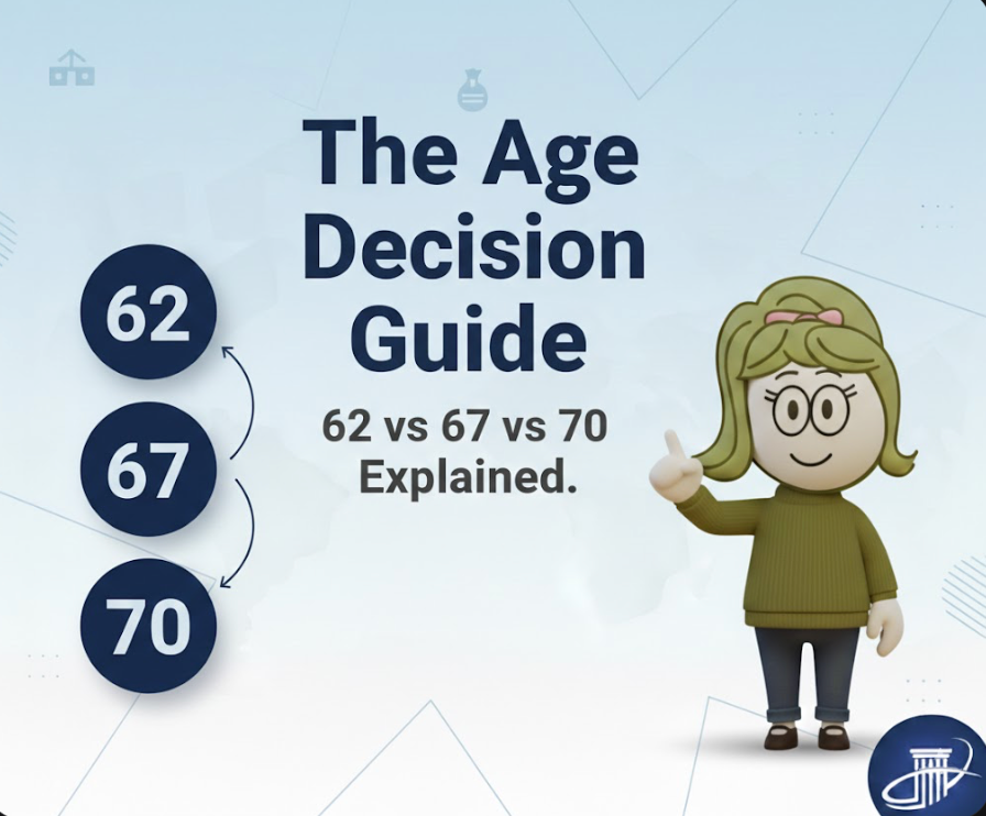 Pinterest pin: Social Security claiming strategies comparing early versus delayed benefits for women