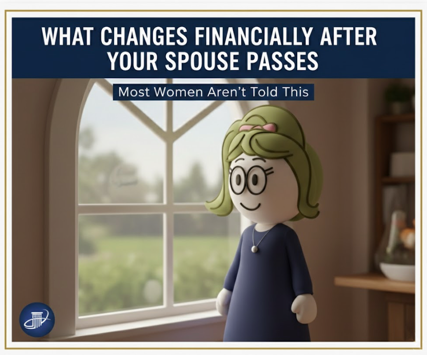 Pinterest pin: What widows should know about Social Security survivor benefits and how household income changes